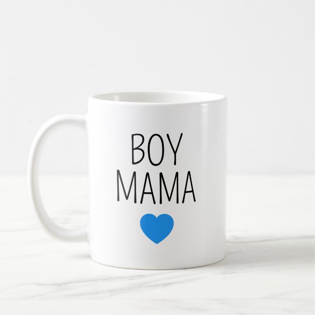 Boy Mama Mug, Mom of Boys Mug, Mom Mug with Names, (Left)