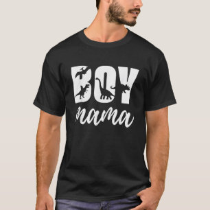 Boy Mama Saurus Mom Mommy Dinosaur Dino Trex Mothe T-Shirt