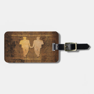 Boy Meets Boy Grooms Gay Wedding Gift Luggage Tag