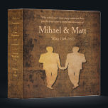 Boy Meets Boy Storybook Romance Gay Wedding Album Binder<br><div class="desc">It's the epic romance tale of the century and you are in a romantic lead role. Use this album to collect together all mementos from the day.</div>