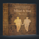 Boy Meets Boy Storybook Romance Gay Wedding Album Binder<br><div class="desc">It's the epic romance tale of the century and you are in a romantic lead role. Use this album to collect together all mementos from the day.</div>