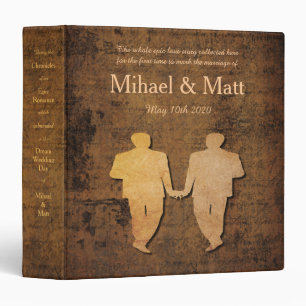 Boy Meets Boy Storybook Romance Gay Wedding Album Binder