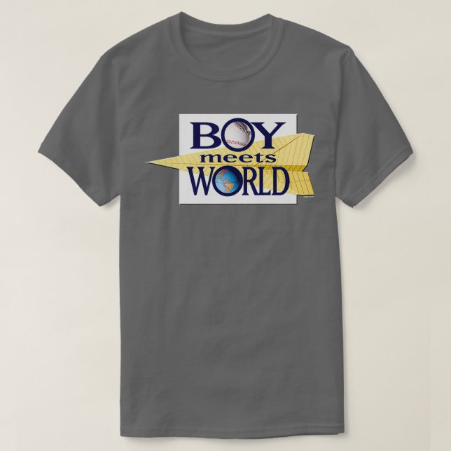 Boy Meets World Show Logo Premium  T-Shirt (Design Front)