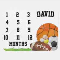 Boy Milestone Sport Personalized