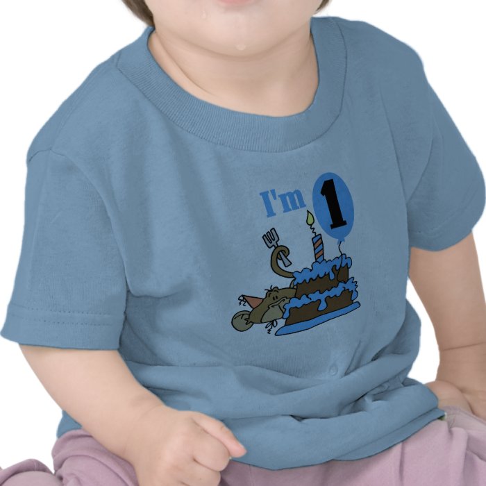 Boy Monkey I'm 1 Birthday Tshirts and Gifts