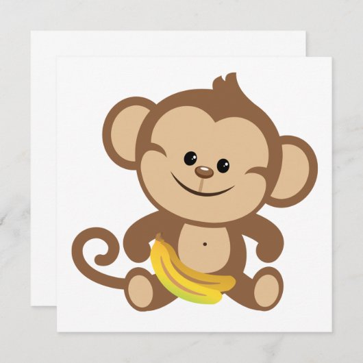 Boy Monkey With Banana (Front/Back)
