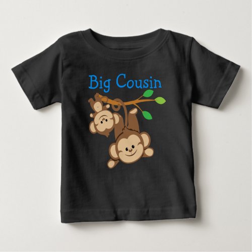 Boy Monkeys Big Cousin Baby T_Shirt