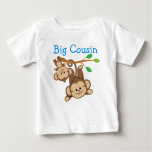 Boy Monkeys Big Cousin Baby T-Shirt