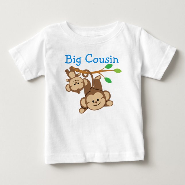 Boy Monkeys Big Cousin Baby T-Shirt (Front)