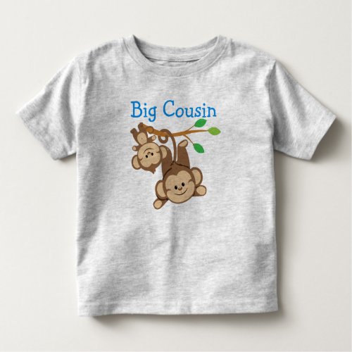 Boy Monkeys Big Cousin Toddler T_shirt