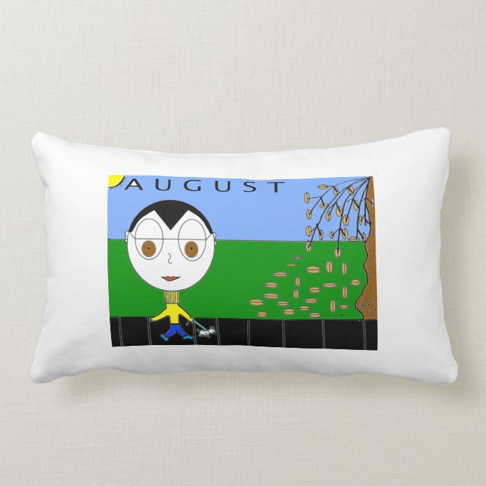 Boy  Month of the Year Throw Pillows