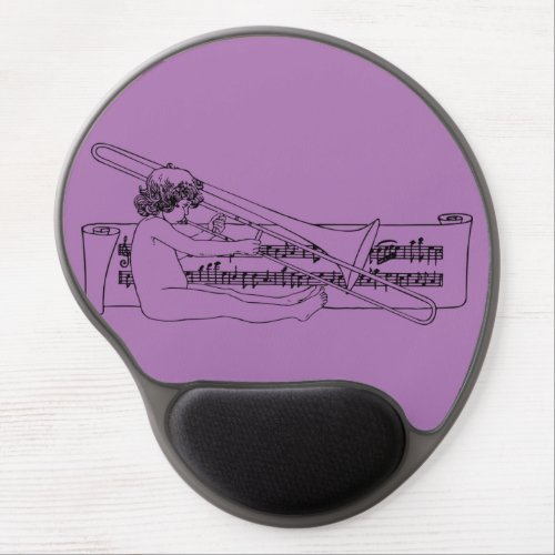 boy_music_line_art_divider gel mouse pad
