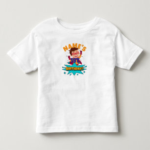 Boy Name is Xth Birthday customised Toddler T-shirt