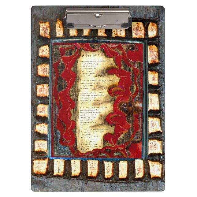 Boy of 7 & Conquest Over Evil Clipboard (Front)