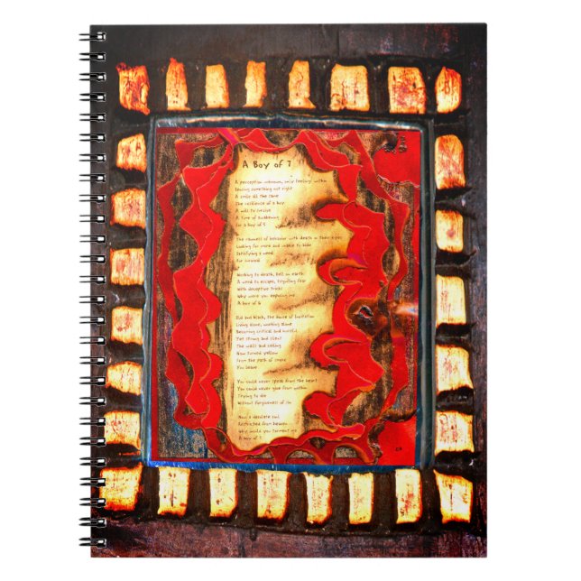 Boy of 7 poster notebook (Front)