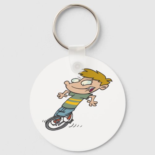 Boy On A Unicycle Keychain