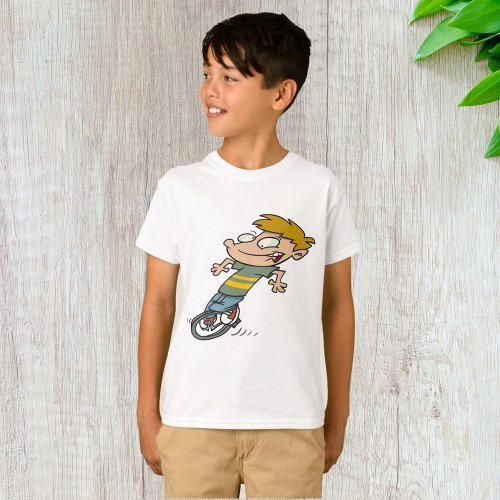Boy On A Unicycle T_Shirt