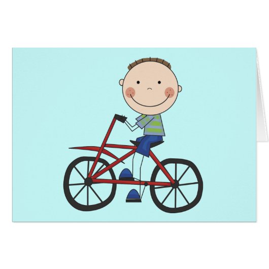 Boy on Bicycle Tshirts and Gifts (Front Horizontal)