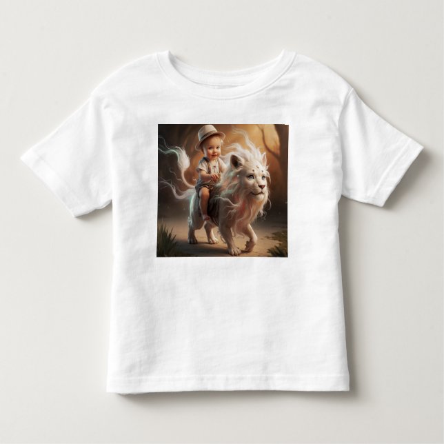 boy on imagery toddler t-shirt (Front)
