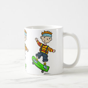 Boy On Skateboard Coffee Mug