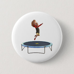 Boy on Trampoline Button