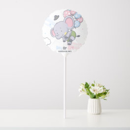 Boy Or A Girl Cute Elephant Gender Reveal Balloon