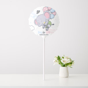 Boy Or A Girl Cute Elephant Gender Reveal Balloon