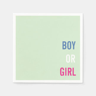 Boy or Girl Baby Shower Napkins