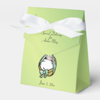 Boy or Girl Cute and Fun Delivery Stork Favor Boxes