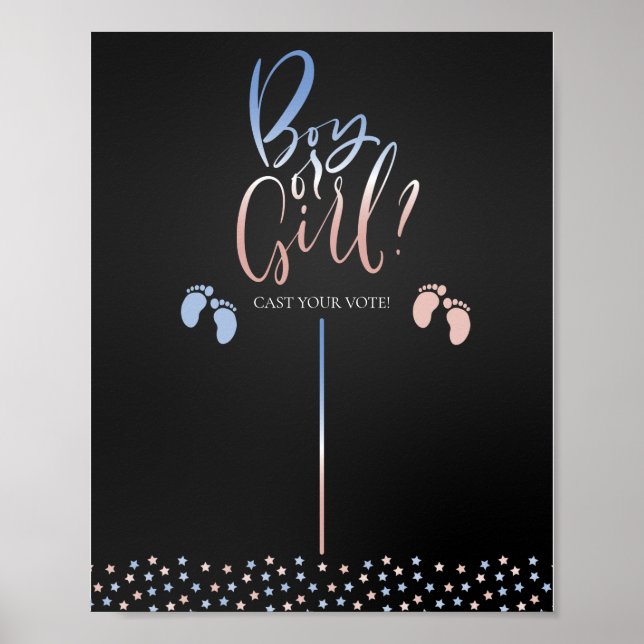 Boy or Girl Gender Prediction Game Poster (Front)