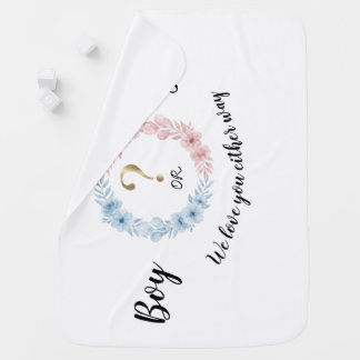 Boy or Girl? – Gender Reveal Baby Bodysuit  Blanket
