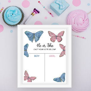 Boy or girl - gender reveal chart