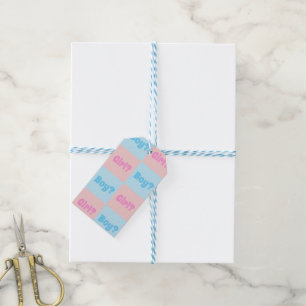 Boy or Girl Gender Reveal Gift Tags