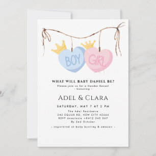 Boy or Girl Gender Reveal Invitation