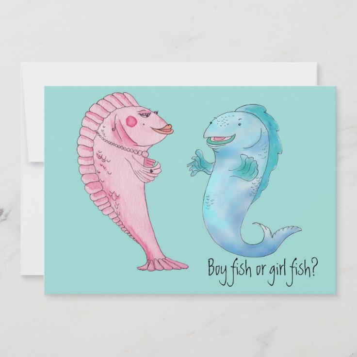 Boy or girl Gender reveal invitation Zazzle