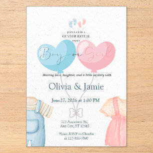 Boy or Girl Gender Reveal Invitation