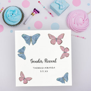Boy or girl. Gender reveal Napkins