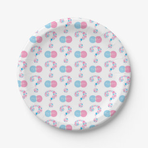 Boy or Girl Gender Reveal Paper Plates