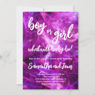 Boy or Girl Gender Reveal Party Invitation