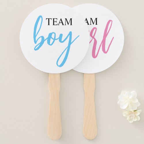Boy or Girl Gender Reveal Party Sign Fans