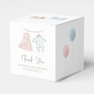 Boy or girl Gender Reveal Thank you gift Favor Boxes