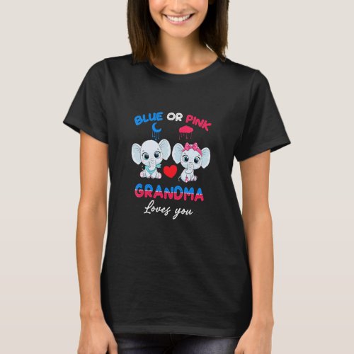 Boy Or Girl Grandma Loves You Elep T_Shirt