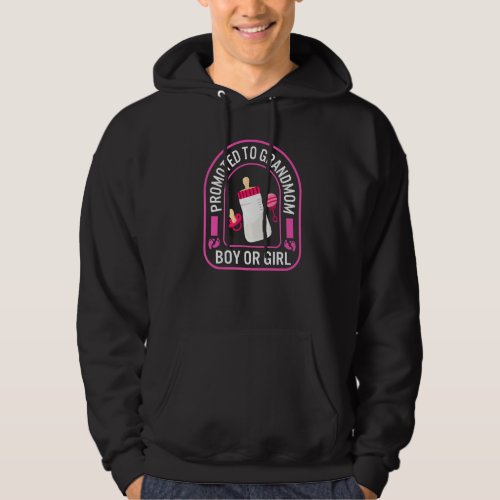 Boy Or Girl Promoted To Grandmom Men Fathers Day  Hoodie