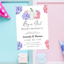 Boy or girl - Pumpkin party - gender reveal Invitation