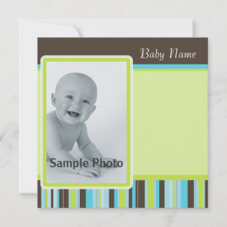 Boy or Girl Stripe Invitation