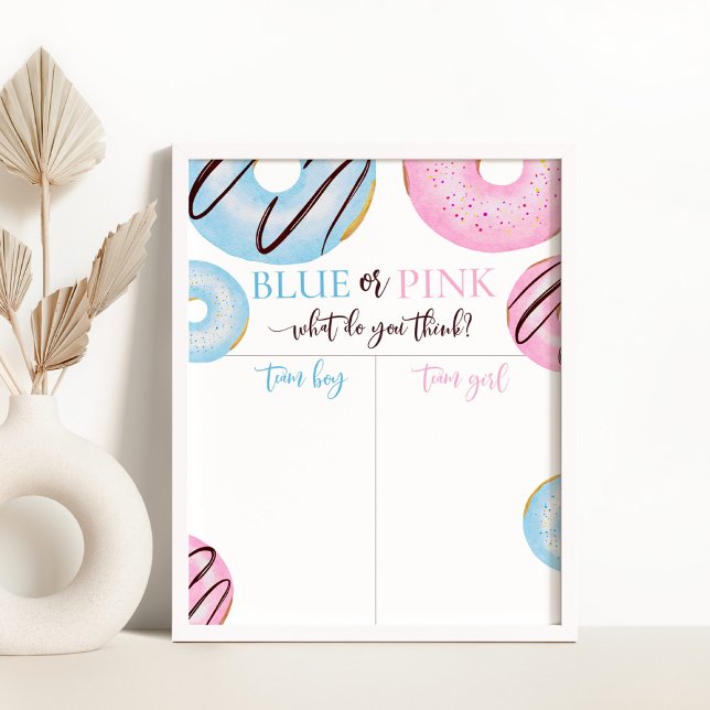 Boy or girl we donut know gender reveal chart (Creator Uploaded)