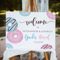 Boy or girl we donut know gender reveal welcome
