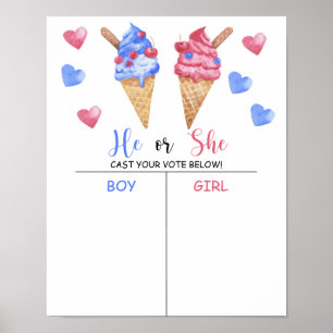 Boy or girl we know gender reveal chart