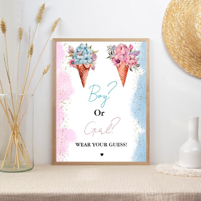 Boy Or Girl Wear your guess baby shower game Poster (Creator Uploaded)