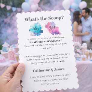 Boy or Girl, What Will It Be Gender Reveal Invitation